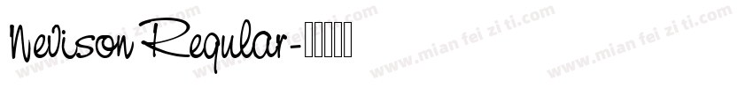 Nevison Regular字体转换
